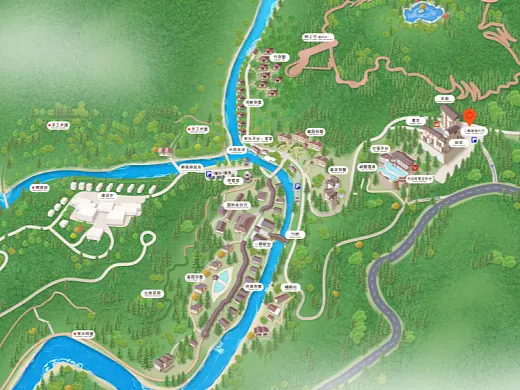 平谷结合景区手绘地图智慧导览和720全景技术，可以让景区更加“动”起来，为游客提供更加身临其境的导览体验。